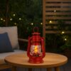 LAMPA NAFTOWA 24cm - czerwony