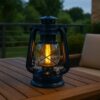 LAMPA NAFTOWA 24cm - granatowy