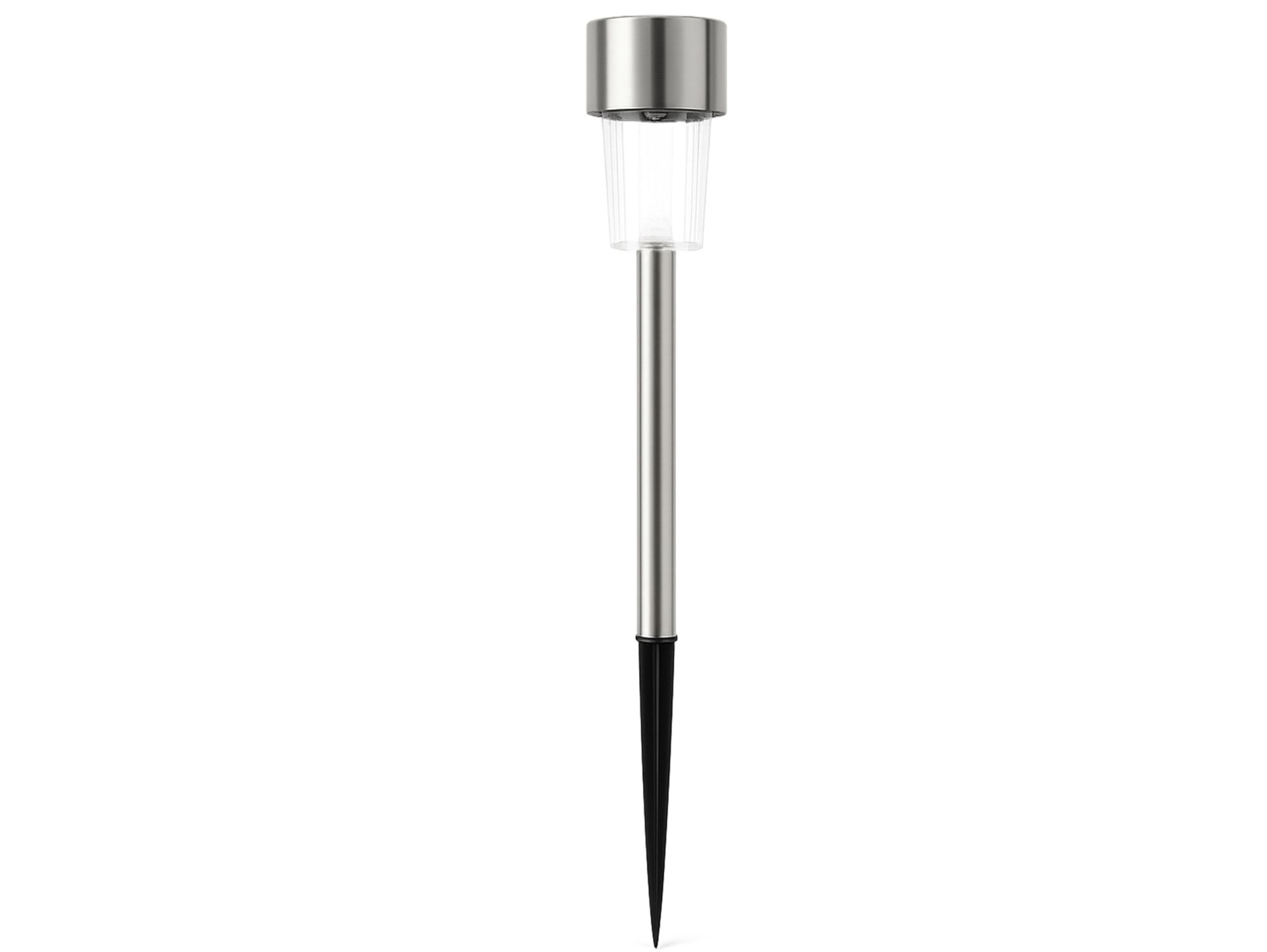 LAMPA SOLARNA OGRODOWA WBIJANA - 30cm srebrny