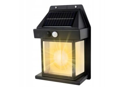 LAMPA SOLARNA Z CZUJNIKIEM RUCHU ZMIERZCHU 3 TRYBY 17x11x6cm