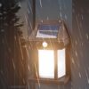 LAMPA SOLARNA Z CZUJNIKIEM RUCHU ZMIERZCHU 3 TRYBY 17x11x6cm
