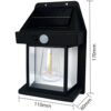 LAMPA SOLARNA Z CZUJNIKIEM RUCHU ZMIERZCHU 3 TRYBY 17x11x6cm