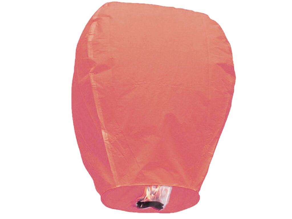 LAMPION SZCZĘŚCIA LATAJĄCY - brzoskwiniowy