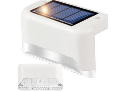 LAMPKA LAMPA SOLARNA KRAWĘDZIOWA 1 LED 8x4,5x4,2cm - biały