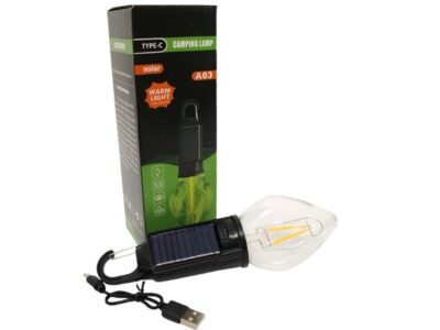 LAMPKA SOLARNA ŻARÓWKA DO ZAWIESZENIA 18x5,5cm