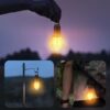 LAMPKA SOLARNA ŻARÓWKA DO ZAWIESZENIA 18x5,5cm