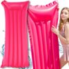 MATERAC PLAŻOWY DMUCHANY DO PŁYWANIA 180x70cm - różowy