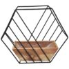 OSŁONKA DRAWNIANO-METALOWA LOFT SZEŚCIOKĄT 31x36x11