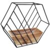 OSŁONKA DRAWNIANO-METALOWA LOFT SZEŚCIOKĄT 31x36x11