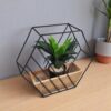 OSŁONKA DRAWNIANO-METALOWA LOFT SZEŚCIOKĄT 31x36x11
