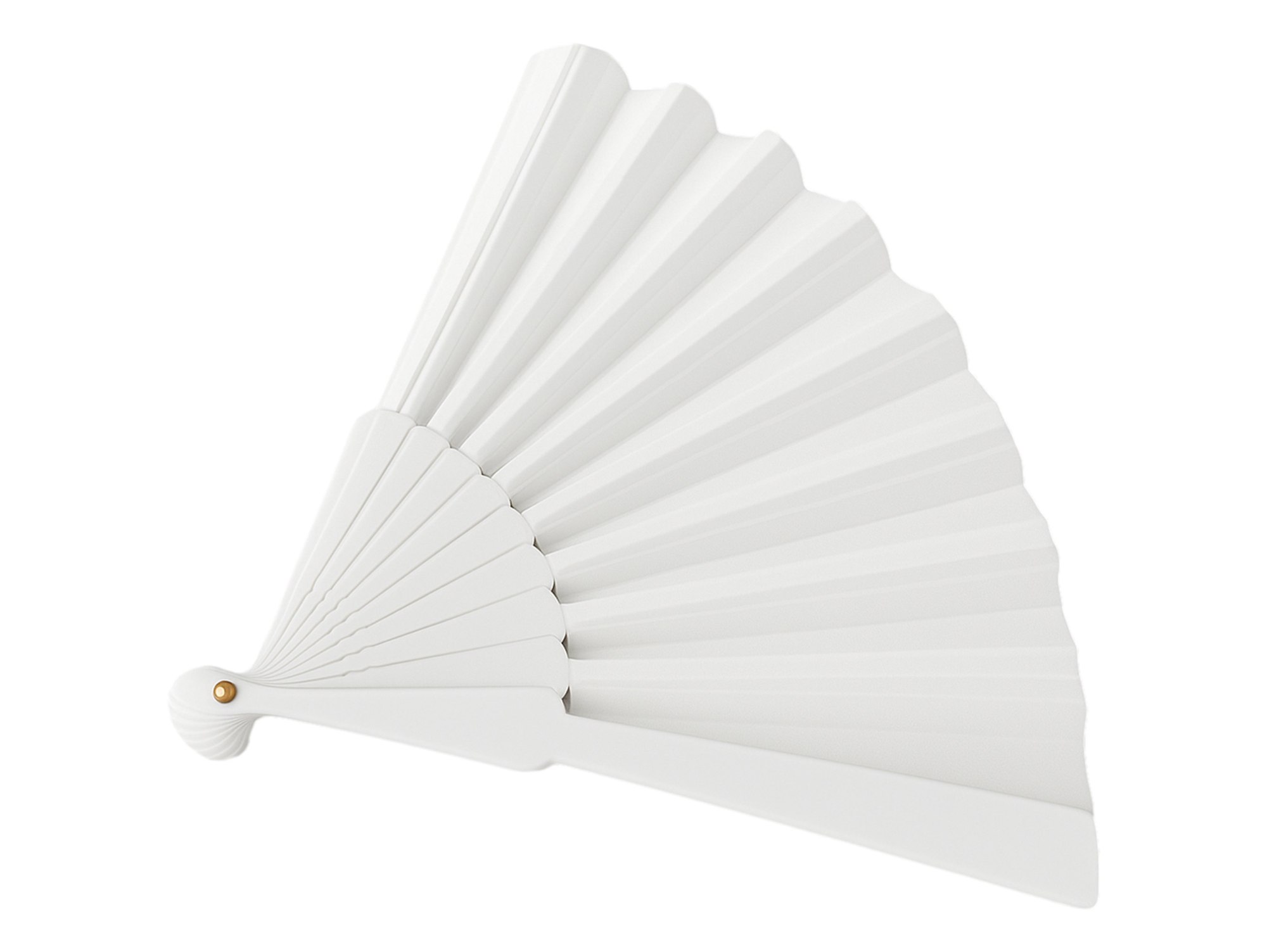 WACHLARZ MATERIAŁOWY 25CM - biały