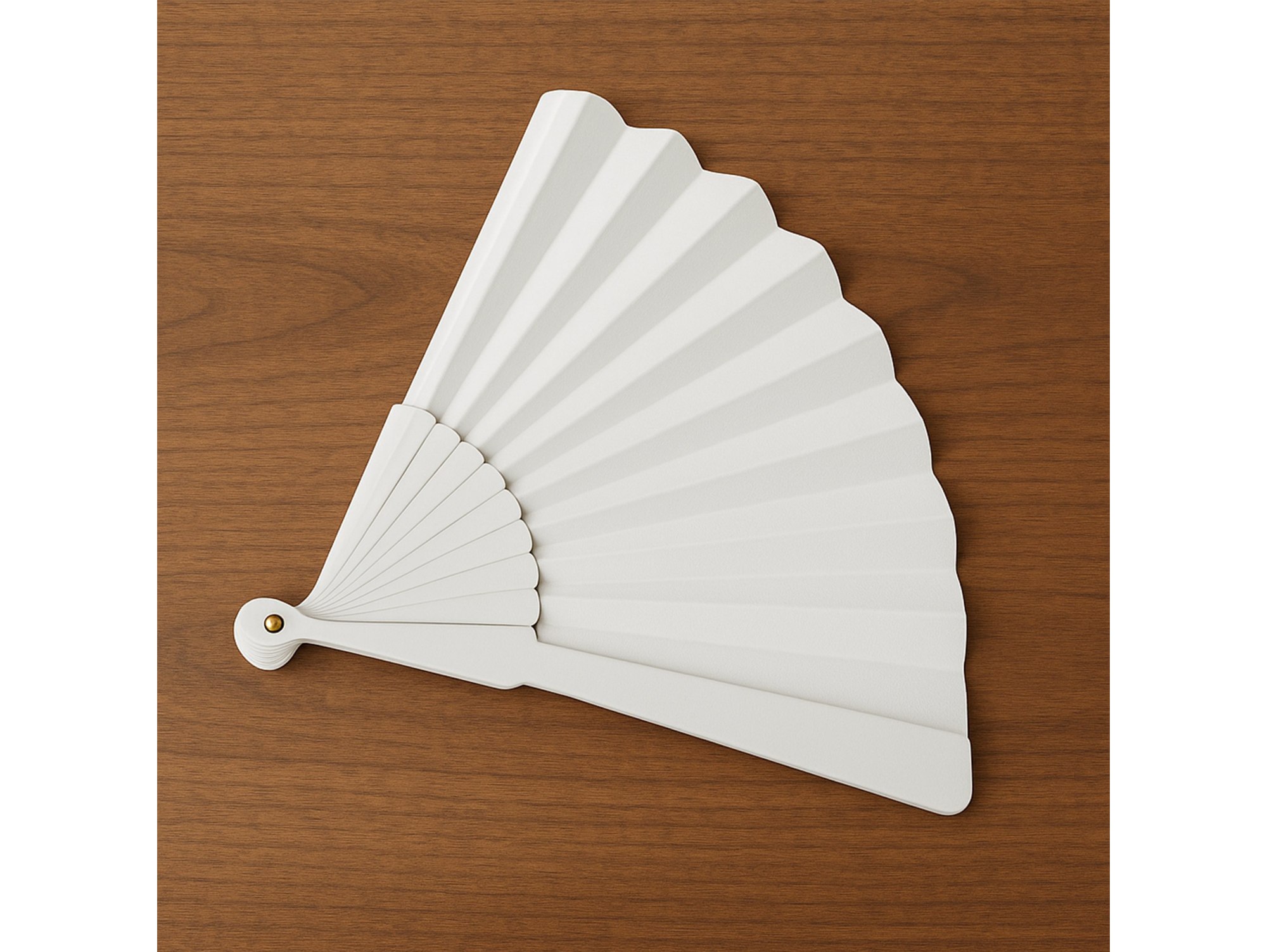 WACHLARZ MATERIAŁOWY 25CM - biały