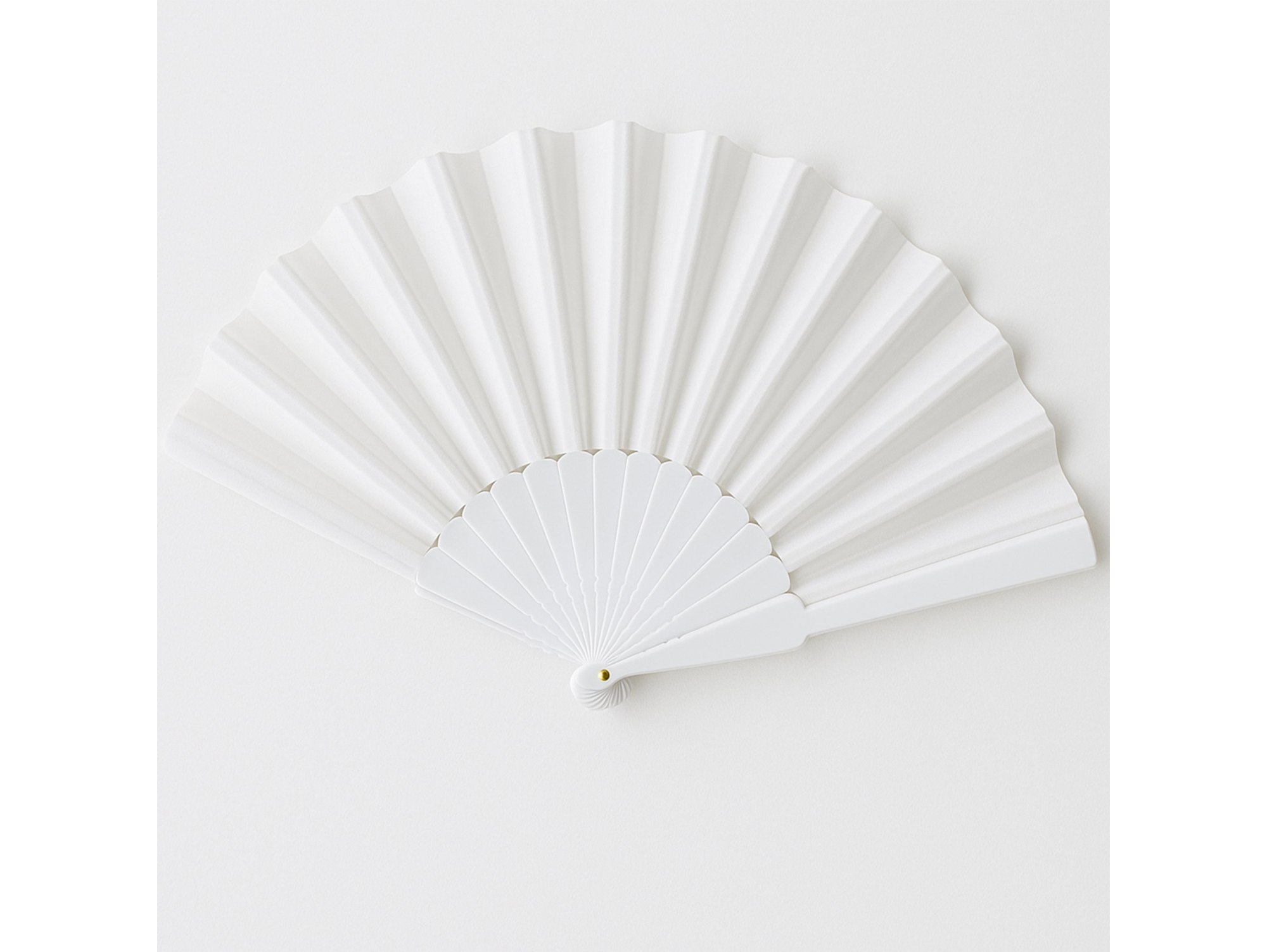 WACHLARZ MATERIAŁOWY 25CM - biały