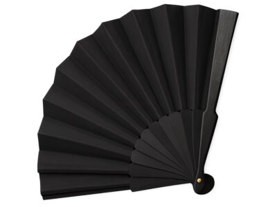 WACHLARZ MATERIAŁOWY 25CM - czarny