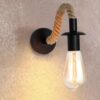 KINKIET LAMPA ŚCIENNA SZNUR JUTOWY E27