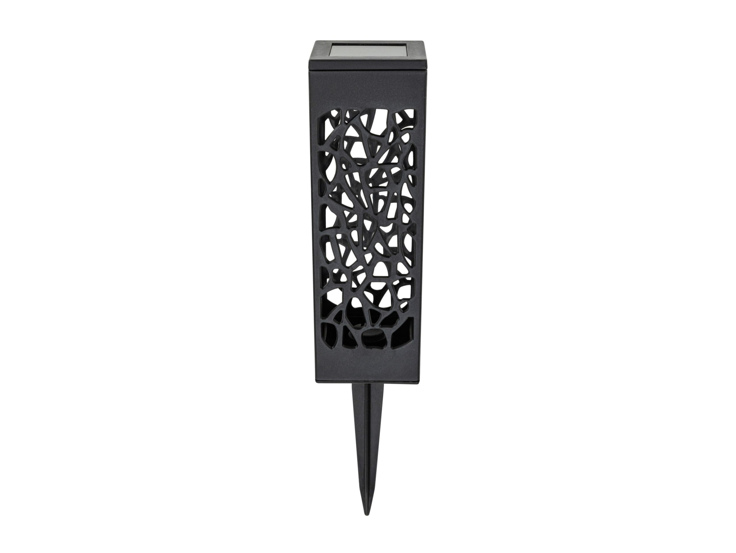 LAMPA OGRODOWA SOLARNA AŻUROWA - ciepły biały