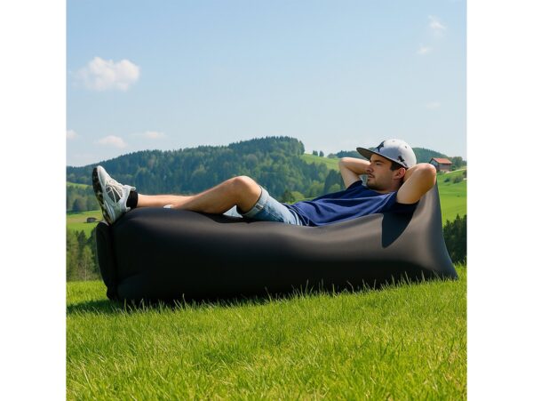 MATERAC SOFA NADMUCHIWANA LAZY BAG AIR SOF - czarny