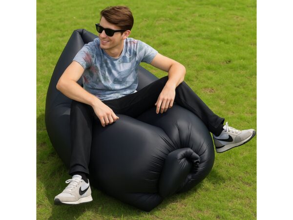 MATERAC SOFA NADMUCHIWANA LAZY BAG AIR SOF - czarny
