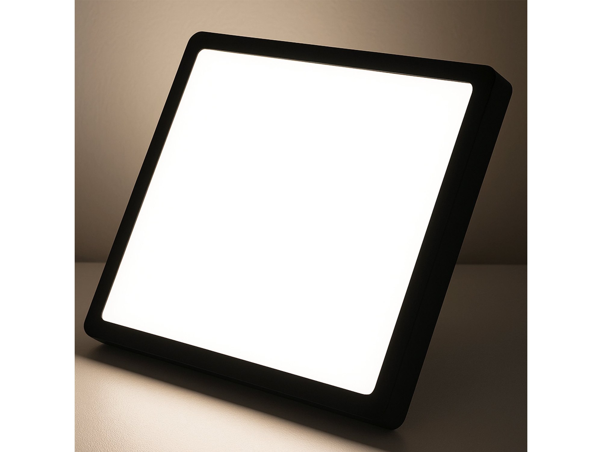 PANEL LAMPA LED PLAFON 29CM 24W - czarny