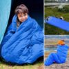 ŚPIWÓR 200CM - niebieski ocieplany