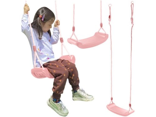 HUŚTAWKA DESKA PLASTIKOWA 43cm - różowy