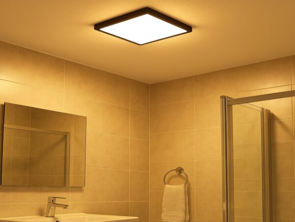 PANEL LAMPA LED PLAFON 29CM 24W - czarny