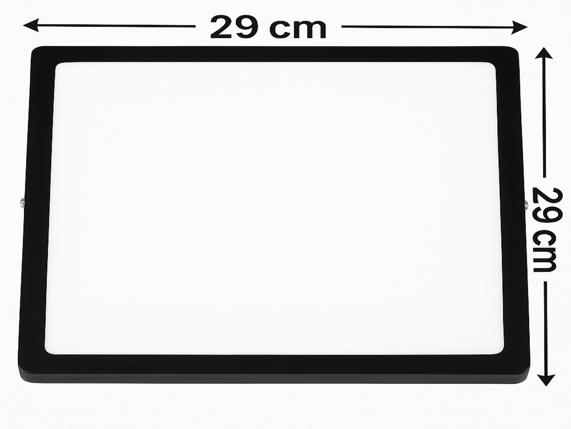 PANEL LAMPA LED PLAFON 29CM 24W - czarny