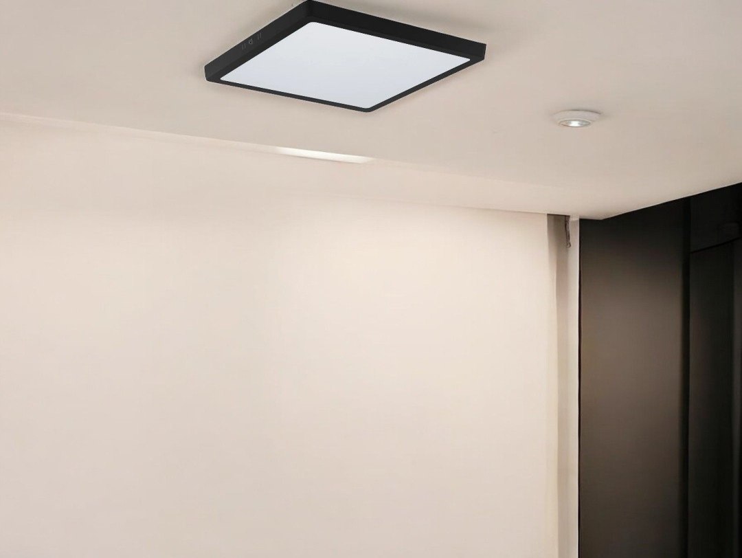 PANEL LAMPA LED PLAFON 29CM 24W - czarny