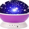 LAMPKA NOCNA NA USB KULA GWIAZDKI PROJEKTOR - fioletowy