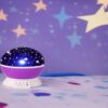 LAMPKA NOCNA NA USB KULA GWIAZDKI PROJEKTOR - fioletowy