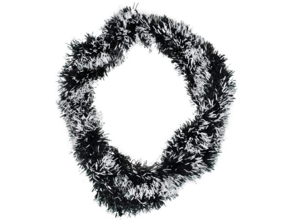 ŁAŃCUCH CHOINKOWY 6CM 2M - zielono-biały