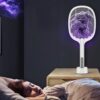 ŁAPKA NA OWADY ELEKTRYCZNA 2W1 - kwadratowa ładowarka