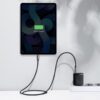 BASEUS ŁADOWARKA SIECIOWA USB-C 2X USB-A 30W PD QC3.0 3705 UNIWERSALNA CCXJ-E01
