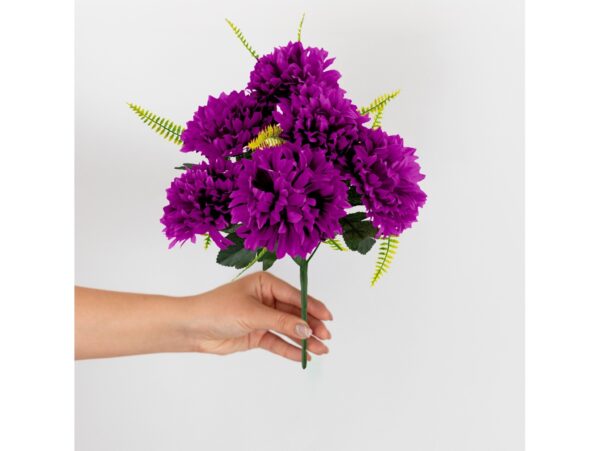 CHRYZANTEMA BUKIET 5 KWIATÓW 45cm - fioletowy