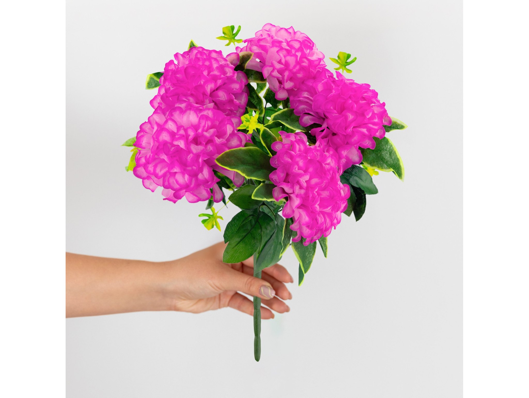 CHRYZANTEMA BUKIET 5 KWIATÓW 59cm - różowy