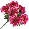 CHRYZANTEMA BUKIET 6 KWIATÓW 55cm - biało-ciemnoróżowy