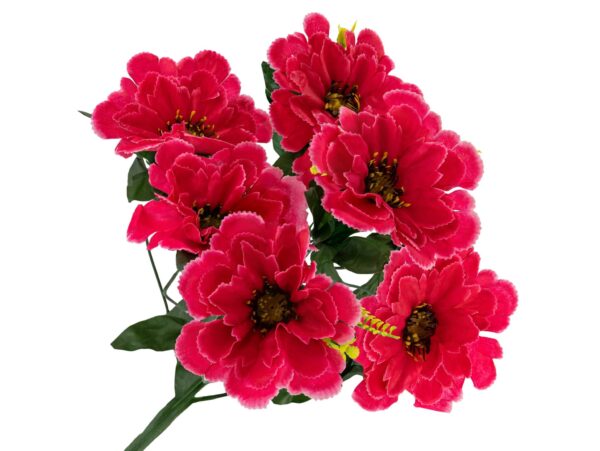 CHRYZANTEMA BUKIET 6 KWIATÓW 55cm - biało-różowy