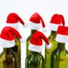 CZAPKA MIKOŁAJA NA BUTELKĘ SZTUĆCE 10SZT OZDOBY