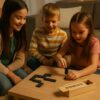 DOMINO 28 X DREWNIANE KLOCKI GRA RODZINNA PUDEŁKO