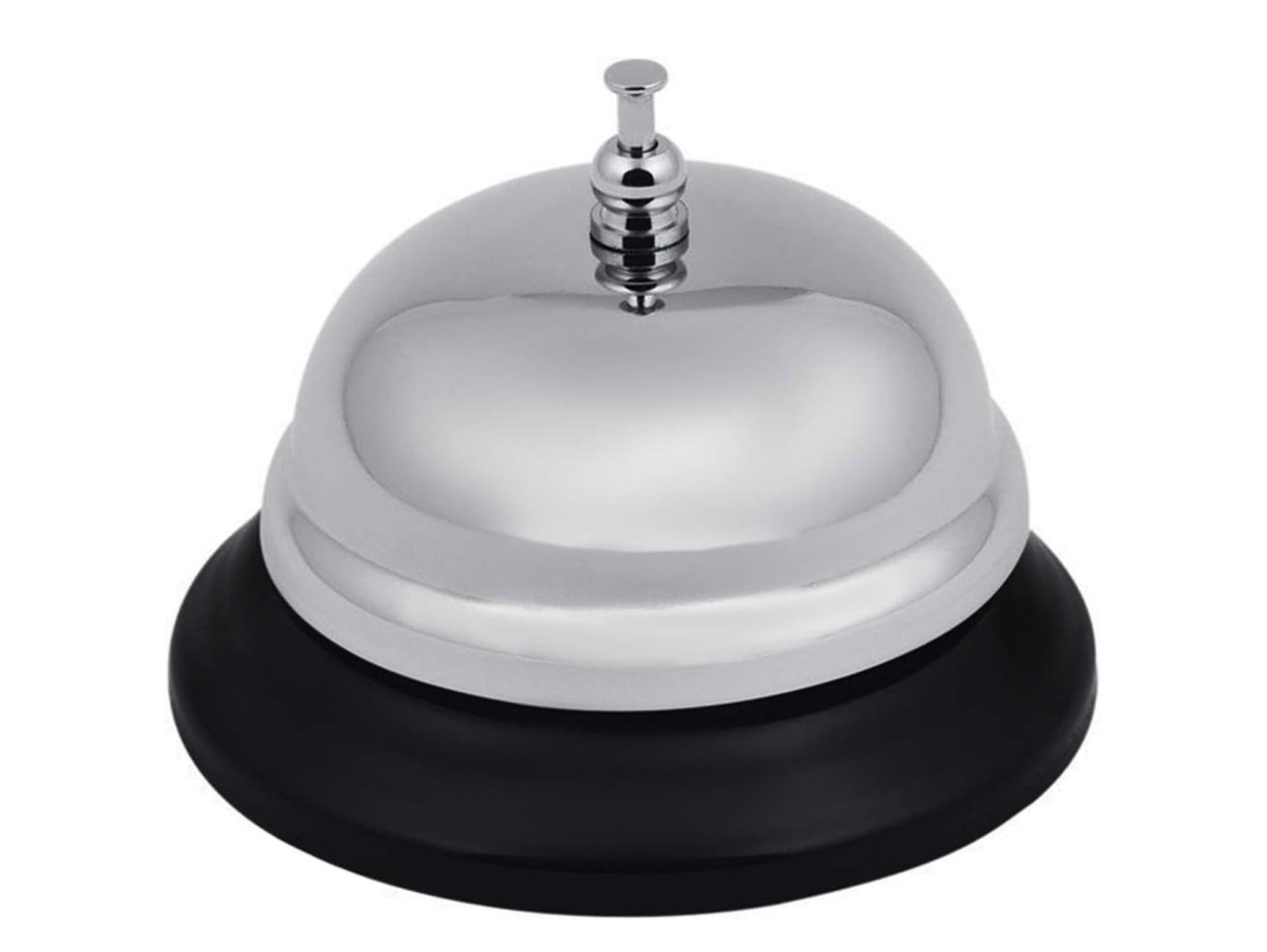 DZWONEK RECEPCYJNY 8,5CM - srebrny