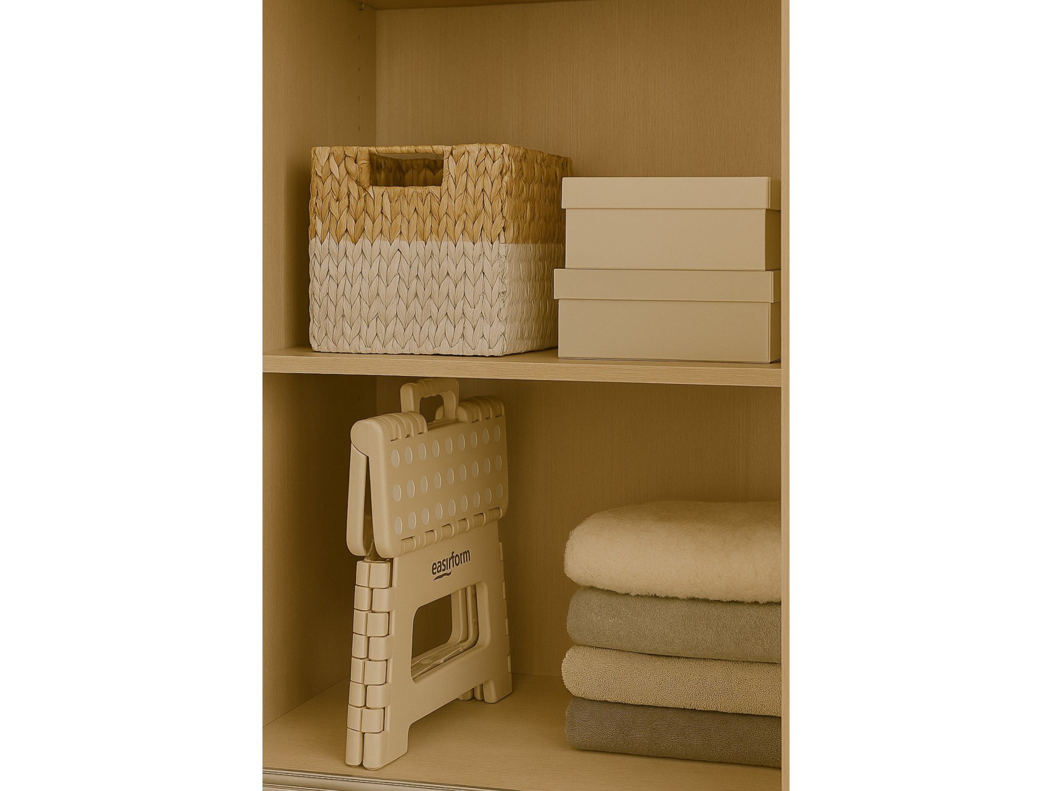 EASYFORM TABORET STOŁEK SKŁADANY 22CM - beżowy