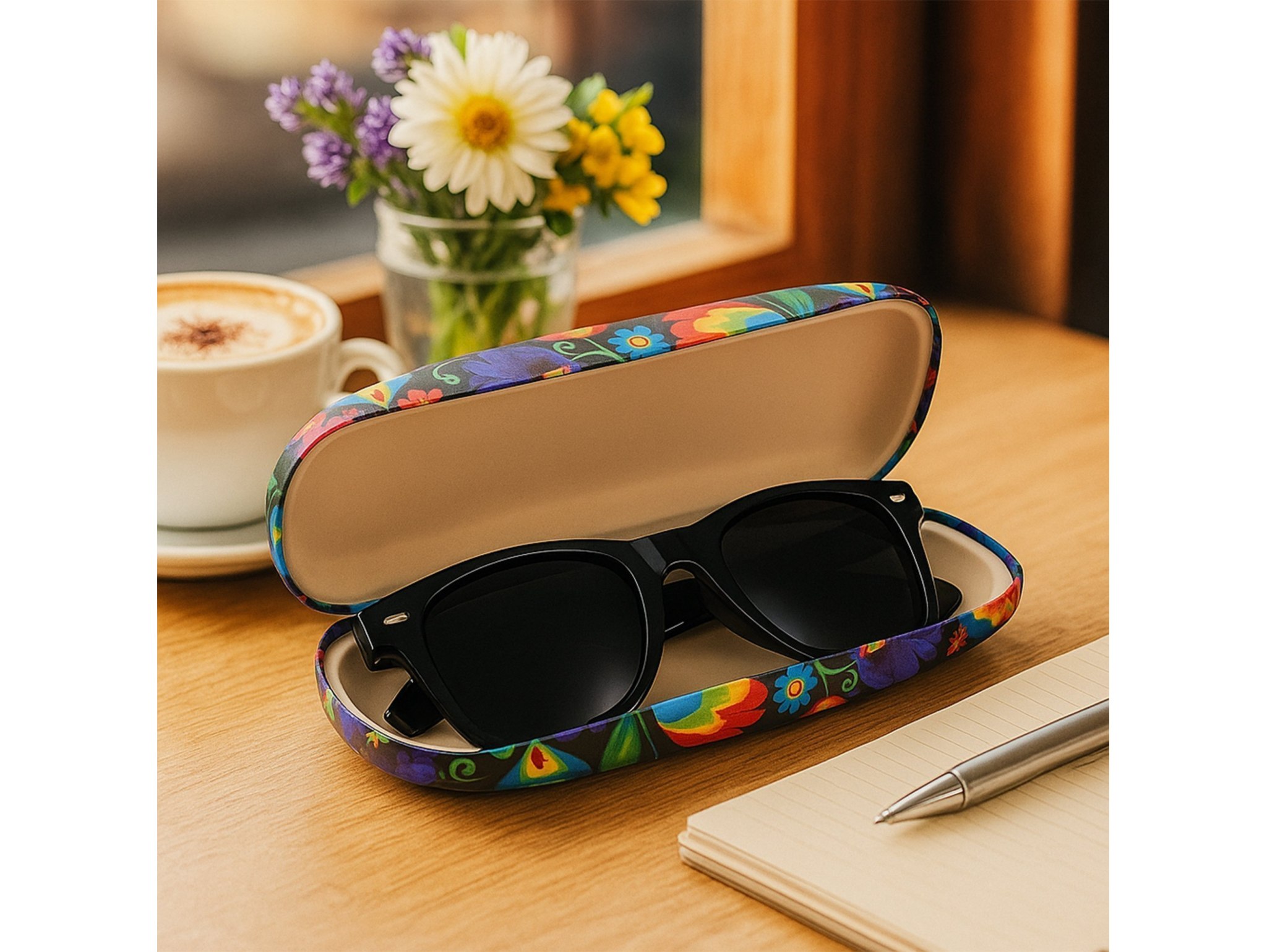 ETUI NA OKULARY TWARDE 17x6cm FOLK