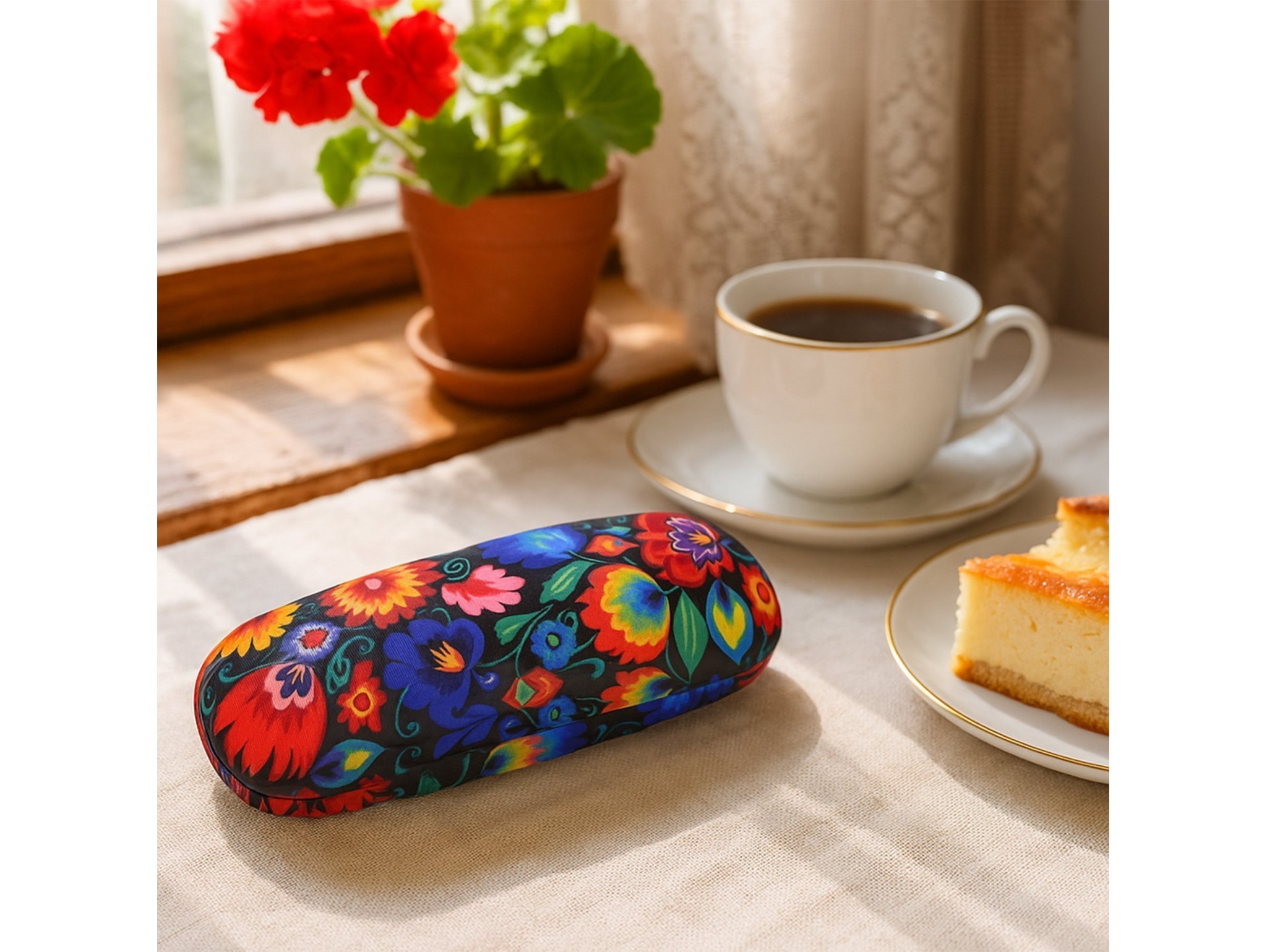 ETUI NA OKULARY TWARDE 17x6cm FOLK