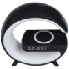 GŁOŚNIK BLUETOOTH LAMPKA LED ŁADOWARKA - czarny