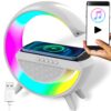 GŁOŚNIK BLUETOOTH LAMPKA LED ŁADOWARKA TYP2 - biały
