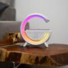 GŁOŚNIK BLUETOOTH LAMPKA LED ŁADOWARKA TYP2 - biały