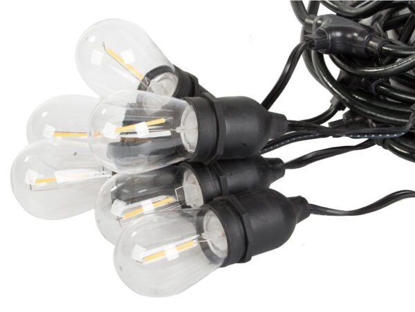 GIRLANDA OGRODOWA ŁAŃCUCH ŚWIETLNY 20 LED E27 20M