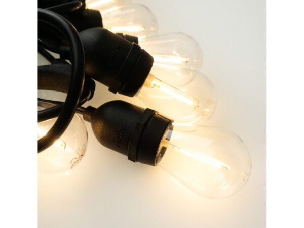 GIRLANDA OGRODOWA ŁAŃCUCH ŚWIETLNY 20 LED E27 20M