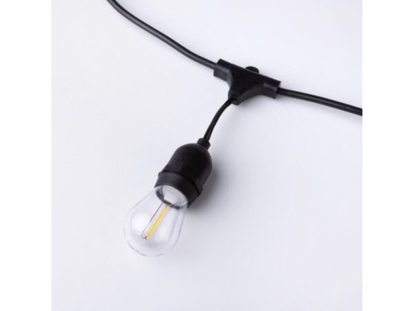 GIRLANDA OGRODOWA ŁAŃCUCH ŚWIETLNY 20 LED E27 20M