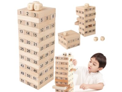 GRA DREWNIANA WIEŻA JENGA YENGA MINI 18x5x5cm